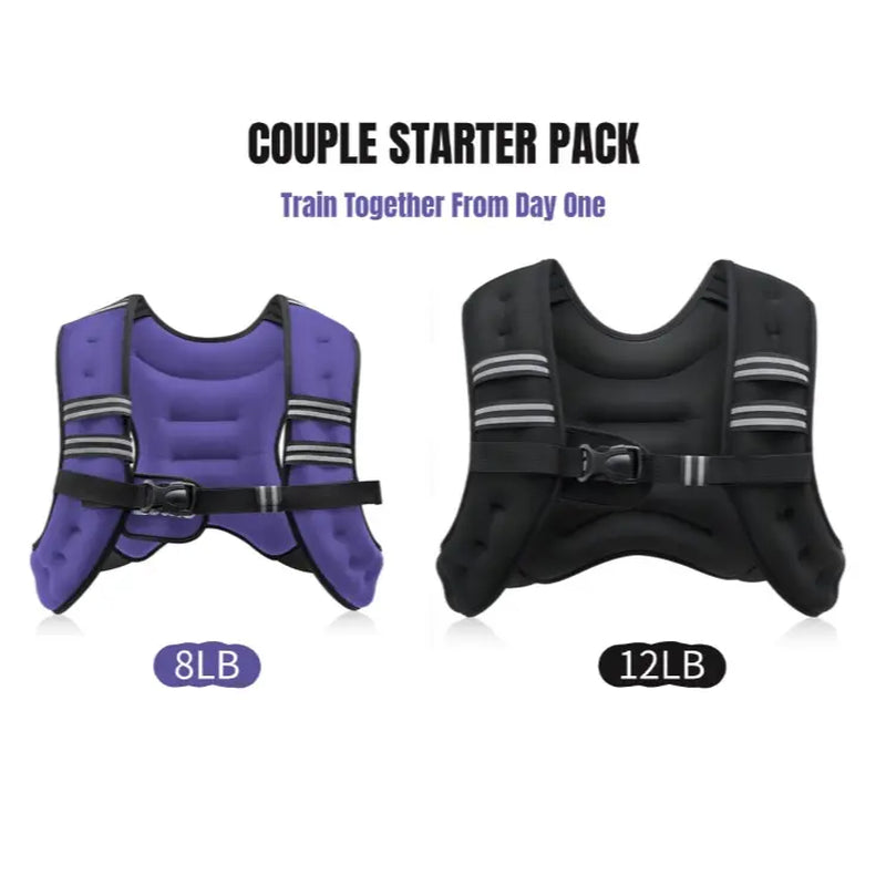 【Summerwins】Zelus Weighted Vests,6/8/12/16/20/25/30Lbs Weight Vest with Detachable Phone Pouch&Reflective Stripes&Adjustable Straps|Exercise Equipment & Workout Enhancer for Motivational Walking,Strength Training,Running,Rucking #Tiktokshopdealsforyoudays
