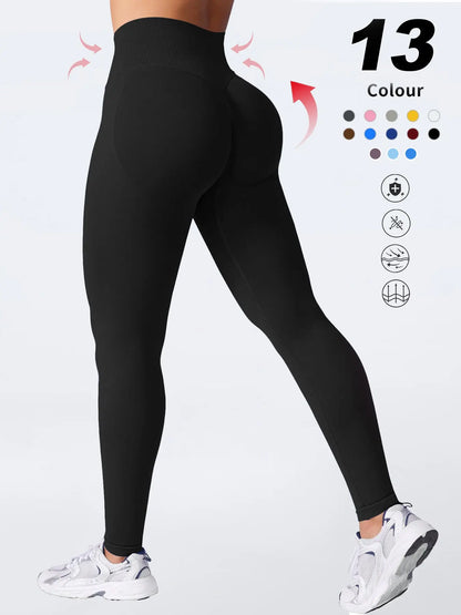 Two-Pack High-Waist Yoga Pants for Women, Soft Breathable Athletic Wear, Athletic Skinny Pants, Ideal for Fitness and Daily Use, Available In
