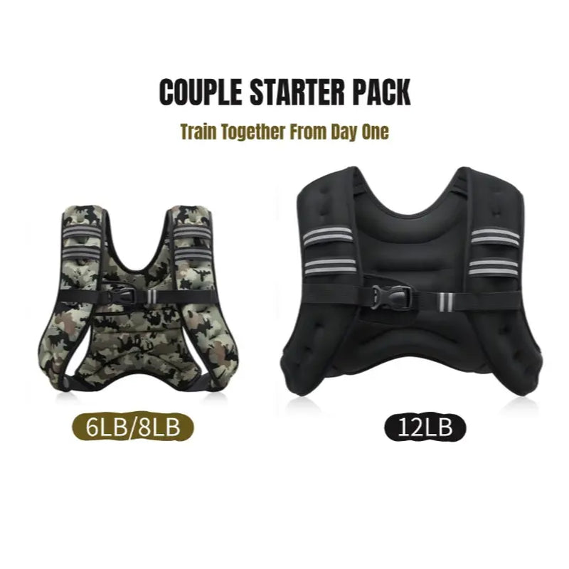 【Summerwins】Zelus Weighted Vests,6/8/12/16/20/25/30Lbs Weight Vest with Detachable Phone Pouch&Reflective Stripes&Adjustable Straps|Exercise Equipment & Workout Enhancer for Motivational Walking,Strength Training,Running,Rucking #Tiktokshopdealsforyoudays