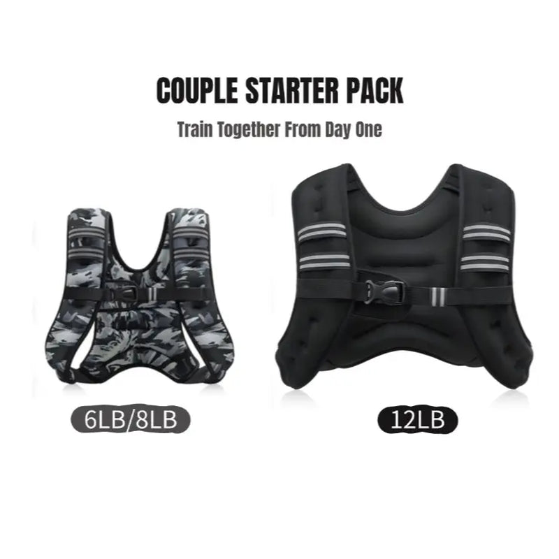 【Summerwins】Zelus Weighted Vests,6/8/12/16/20/25/30Lbs Weight Vest with Detachable Phone Pouch&Reflective Stripes&Adjustable Straps|Exercise Equipment & Workout Enhancer for Motivational Walking,Strength Training,Running,Rucking #Tiktokshopdealsforyoudays
