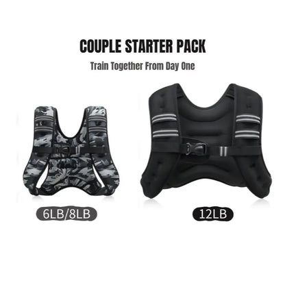 【Summerwins】Zelus Weighted Vests,6/8/12/16/20/25/30Lbs Weight Vest with Detachable Phone Pouch&Reflective Stripes&Adjustable Straps|Exercise Equipment & Workout Enhancer for Motivational Walking,Strength Training,Running,Rucking #Tiktokshopdealsforyoudays