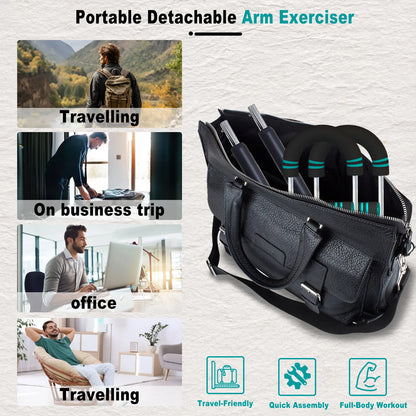 HOTWAVE Arm Trainer, Adjustable Chest Workout Equipment, Arm Trainer for Men, Chest Trainer for Men, Shoulder Muscle Training, Portable Spring Resistance Home Fitness Equipment Summerwins Fathersdaygift