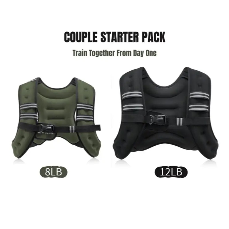【Summerwins】Zelus Weighted Vests,6/8/12/16/20/25/30Lbs Weight Vest with Detachable Phone Pouch&Reflective Stripes&Adjustable Straps|Exercise Equipment & Workout Enhancer for Motivational Walking,Strength Training,Running,Rucking #Tiktokshopdealsforyoudays