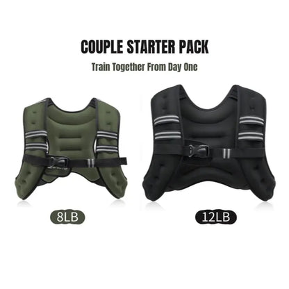 【Summerwins】Zelus Weighted Vests,6/8/12/16/20/25/30Lbs Weight Vest with Detachable Phone Pouch&Reflective Stripes&Adjustable Straps|Exercise Equipment & Workout Enhancer for Motivational Walking,Strength Training,Running,Rucking #Tiktokshopdealsforyoudays