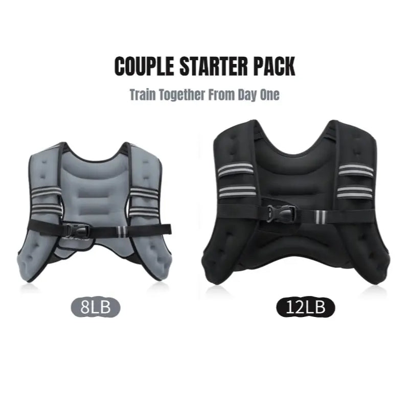 【Summerwins】Zelus Weighted Vests,6/8/12/16/20/25/30Lbs Weight Vest with Detachable Phone Pouch&Reflective Stripes&Adjustable Straps|Exercise Equipment & Workout Enhancer for Motivational Walking,Strength Training,Running,Rucking #Tiktokshopdealsforyoudays