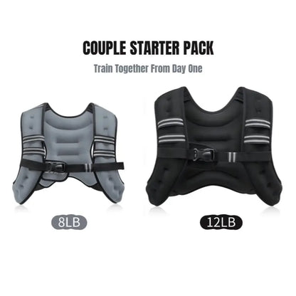 【Summerwins】Zelus Weighted Vests,6/8/12/16/20/25/30Lbs Weight Vest with Detachable Phone Pouch&Reflective Stripes&Adjustable Straps|Exercise Equipment & Workout Enhancer for Motivational Walking,Strength Training,Running,Rucking #Tiktokshopdealsforyoudays