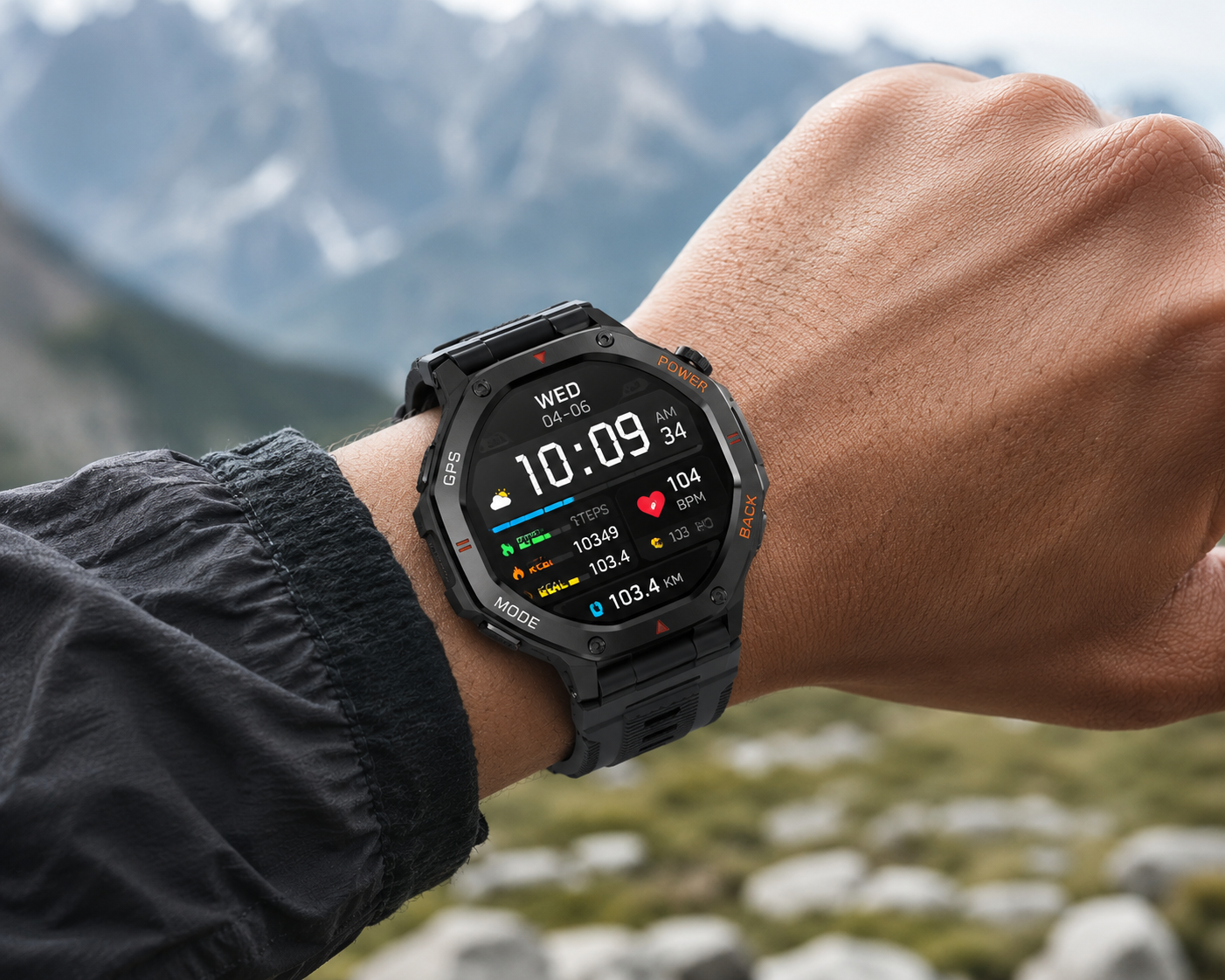 GPS Smartwatch Outdoor Sports Watch, Wearable Health Fitness Smartwatch, Calling Smart Watch, Multifunctional Watch, Digital Smart Watch, Wireless Call Function, 100+ Sport Modes, Calorie Counter, Weather Alarm LED Compass, Gift for Men Women #TOP PICKS