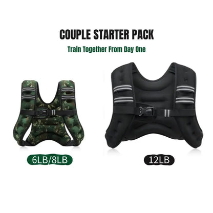 【Summerwins】Zelus Weighted Vests,6/8/12/16/20/25/30Lbs Weight Vest with Detachable Phone Pouch&Reflective Stripes&Adjustable Straps|Exercise Equipment & Workout Enhancer for Motivational Walking,Strength Training,Running,Rucking #Tiktokshopdealsforyoudays