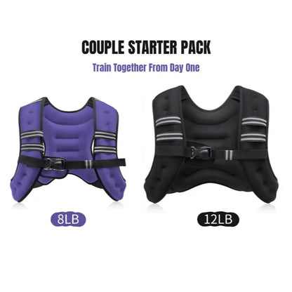 【Summerwins】Zelus Weighted Vests,6/8/12/16/20/25/30Lbs Weight Vest with Detachable Phone Pouch&Reflective Stripes&Adjustable Straps|Exercise Equipment & Workout Enhancer for Motivational Walking,Strength Training,Running,Rucking #Tiktokshopdealsforyoudays