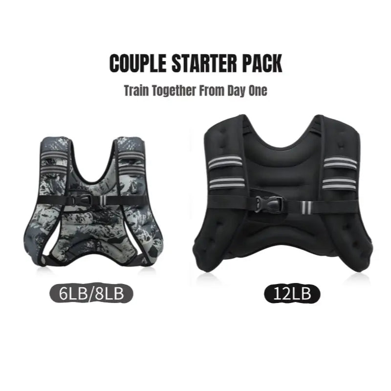 【Summerwins】Zelus Weighted Vests,6/8/12/16/20/25/30Lbs Weight Vest with Detachable Phone Pouch&Reflective Stripes&Adjustable Straps|Exercise Equipment & Workout Enhancer for Motivational Walking,Strength Training,Running,Rucking #Tiktokshopdealsforyoudays