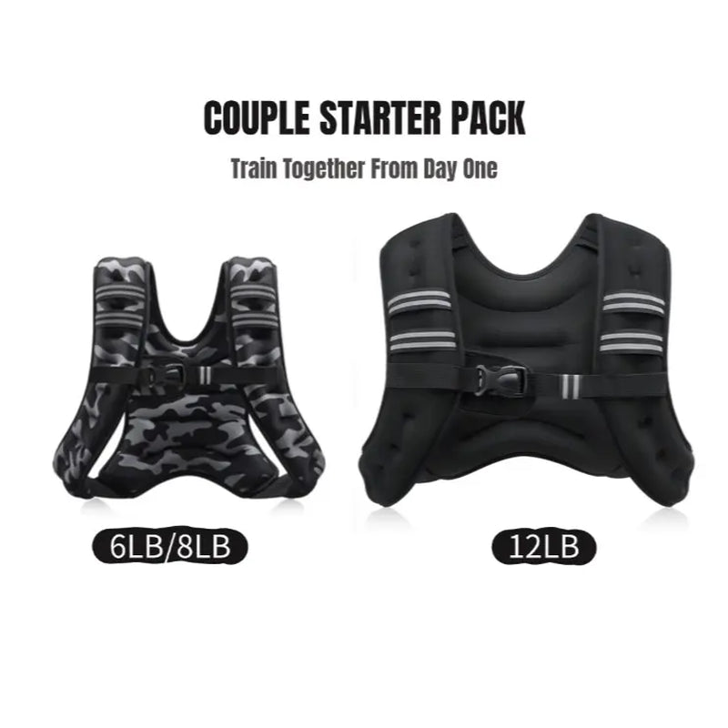 【Summerwins】Zelus Weighted Vests,6/8/12/16/20/25/30Lbs Weight Vest with Detachable Phone Pouch&Reflective Stripes&Adjustable Straps|Exercise Equipment & Workout Enhancer for Motivational Walking,Strength Training,Running,Rucking #Tiktokshopdealsforyoudays