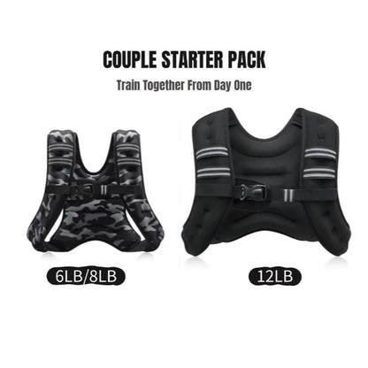 【Summerwins】Zelus Weighted Vests,6/8/12/16/20/25/30Lbs Weight Vest with Detachable Phone Pouch&Reflective Stripes&Adjustable Straps|Exercise Equipment & Workout Enhancer for Motivational Walking,Strength Training,Running,Rucking #Tiktokshopdealsforyoudays
