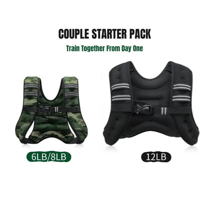 【Summerwins】Zelus Weighted Vests,6/8/12/16/20/25/30Lbs Weight Vest with Detachable Phone Pouch&Reflective Stripes&Adjustable Straps|Exercise Equipment & Workout Enhancer for Motivational Walking,Strength Training,Running,Rucking #Tiktokshopdealsforyoudays