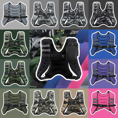 【Summerwins】Zelus Weighted Vests,6/8/12/16/20/25/30Lbs Weight Vest with Detachable Phone Pouch&Reflective Stripes&Adjustable Straps|Exercise Equipment & Workout Enhancer for Motivational Walking,Strength Training,Running,Rucking #Tiktokshopdealsforyoudays
