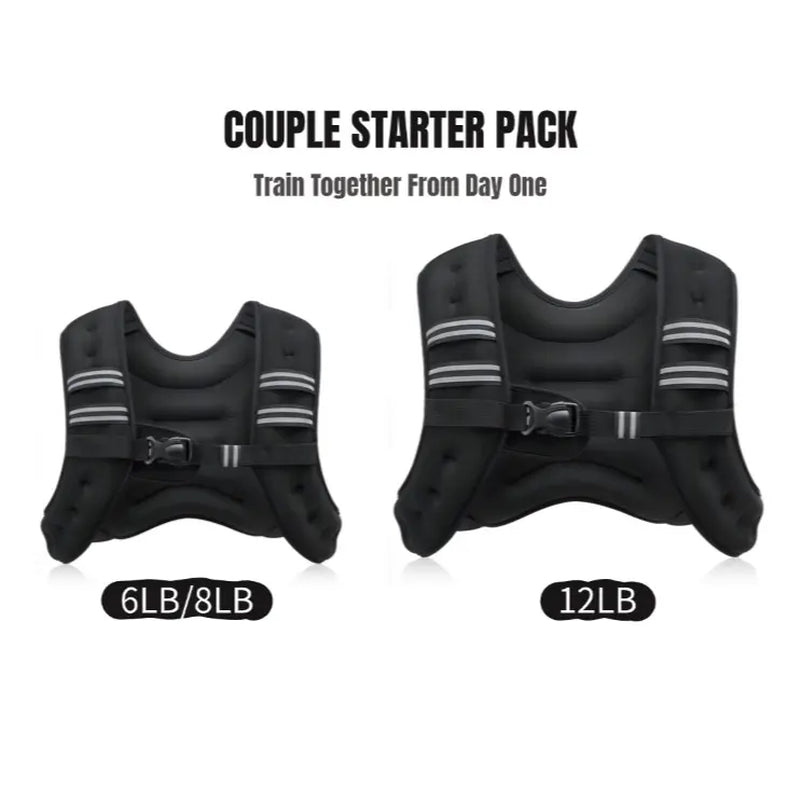 【Summerwins】Zelus Weighted Vests,6/8/12/16/20/25/30Lbs Weight Vest with Detachable Phone Pouch&Reflective Stripes&Adjustable Straps|Exercise Equipment & Workout Enhancer for Motivational Walking,Strength Training,Running,Rucking #Tiktokshopdealsforyoudays
