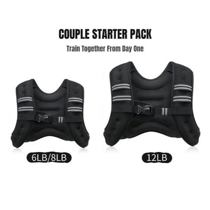 【Summerwins】Zelus Weighted Vests,6/8/12/16/20/25/30Lbs Weight Vest with Detachable Phone Pouch&Reflective Stripes&Adjustable Straps|Exercise Equipment & Workout Enhancer for Motivational Walking,Strength Training,Running,Rucking #Tiktokshopdealsforyoudays
